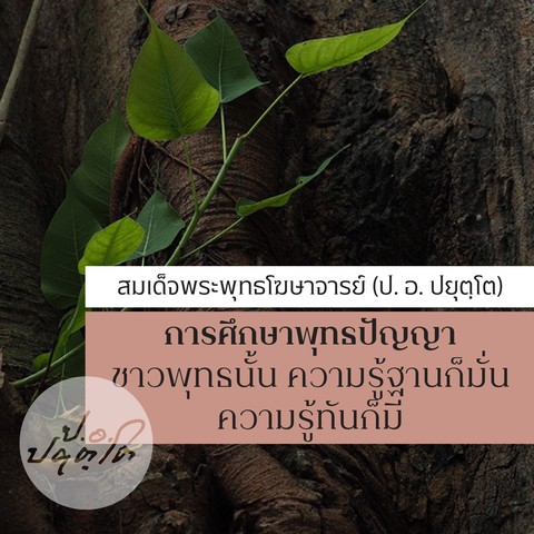 การศึกษาพุทธปัญญา ชุดที่ ๘ ชาวพุทธนั้น ความรู้ฐานก็มั่น ความรู้ทันก็มี
