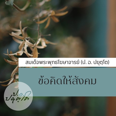 ข้อคิดให้สังคม